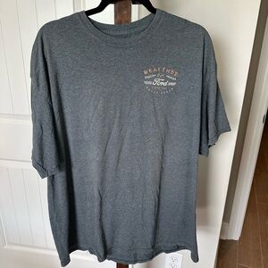 Realtree Gray Short Sleeve Crew Neck Tee with Vintage Ford Truck Graphic SZ XXL